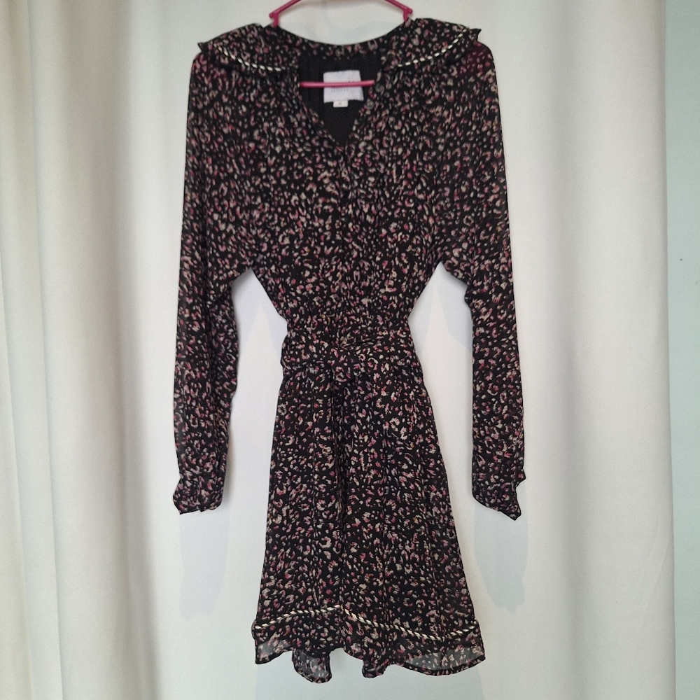 The Shirt Rochelle Behrens Cheetah Print Mini Dress Size XS